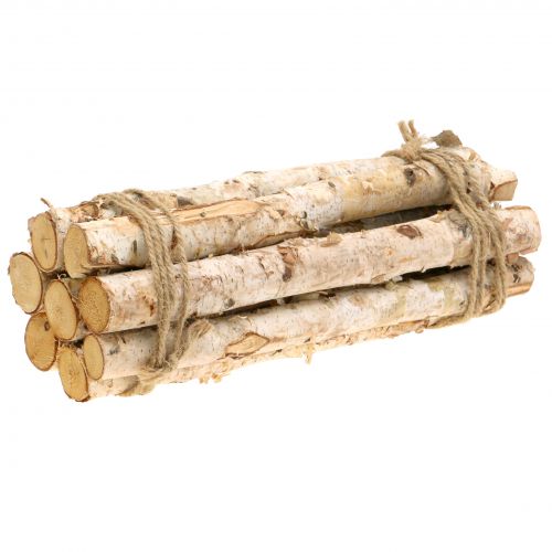 Floristik24 Birkegrene bundtet natur 30cm 8 stk
