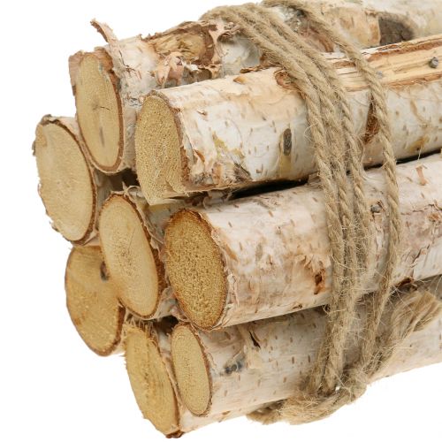 Floristik24 Birkegrene bundtet natur 30cm 8 stk