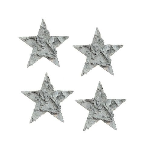 Artikel Scatter dekoration birkestjerne hvide Ø4cm 80 stk
