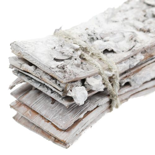 Floristik24 Birkestrimler hvide 20cm x 4cm 8 stk