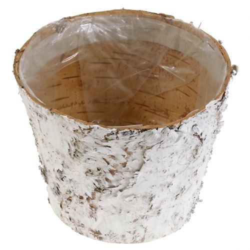 Artikel Potte med hvide birkebark plantepotte Ø15cm H12,5cm 3 stk