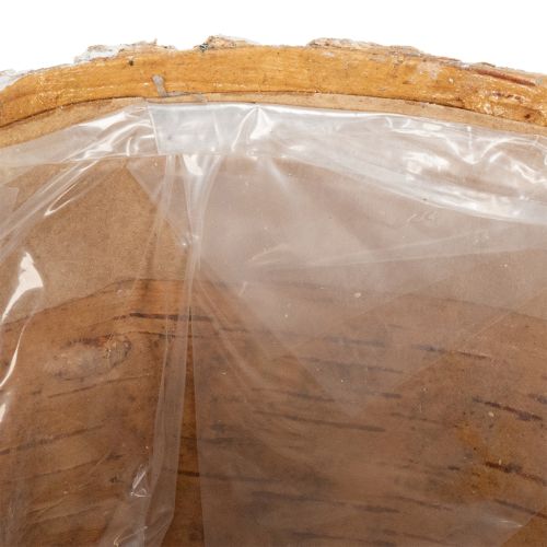 Artikel Blomsterpotte med bark-look, ideel til rustik indretning og plantedekoration, 12 cm, 4 stk.