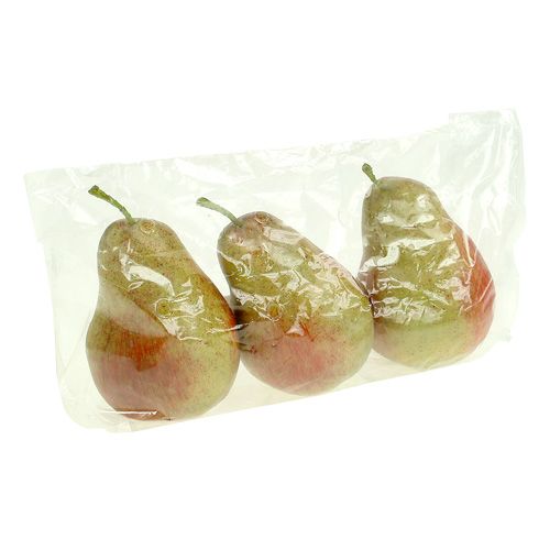 Floristik24 Pærerød, grøn 11cm - 12cm 3stk