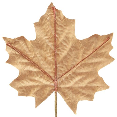Artikel Efterårets ahornblade dekorative stik i levende orange og grønne toner 16–33 cm 6 stk.