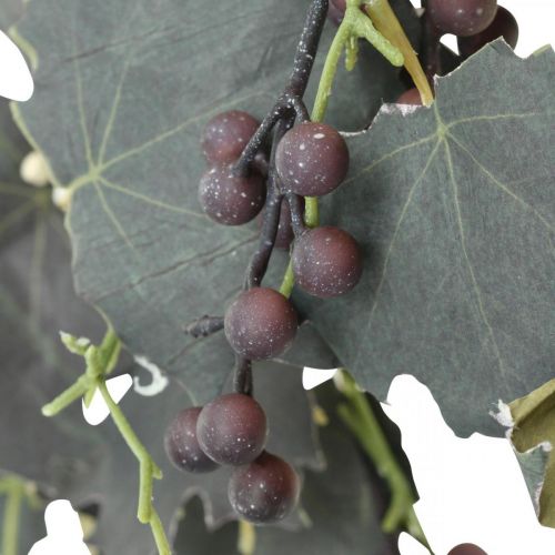 Floristik24 Deco Garland Vinblade og druer Efterårsguirlande 180cm