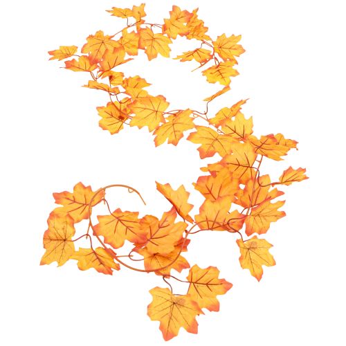 Artikel Bladguirlande efterårsguirlande orange gul 168cm 2stk