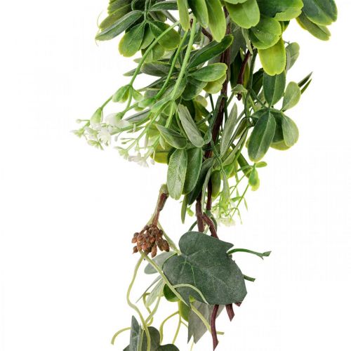 Bladguirlande dekoguirlande kunstplante grøn 180cm