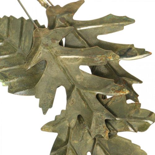 Artikel Dekorativ ring metal krans vægdekoration blade messing Ø52cm
