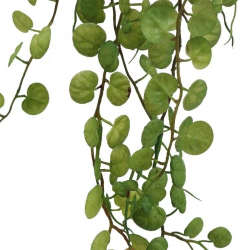 Artikel Hængende grøn plante kunstblad bøjle 5 tråde 58cm