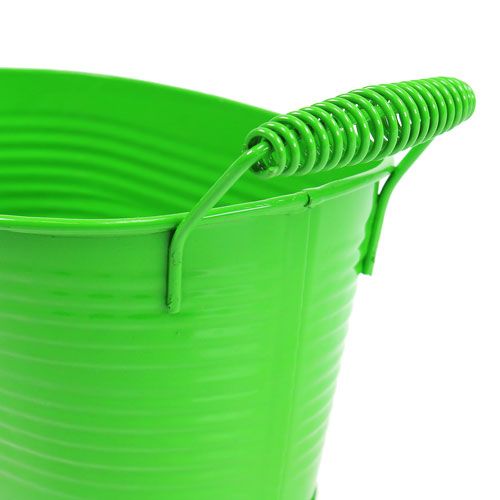 Floristik24 Blikskål oval grøn 20cm x 12cm x 9cm