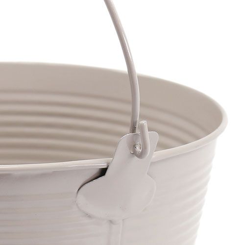 Floristik24 Tinnespand med notmønster Ø18cm H17.5cm
