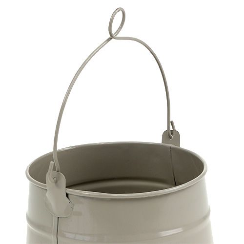 Floristik24 Tinnespand Ø12cm H11.5cm mudder