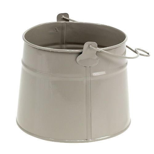 Floristik24 Tinnespand Ø12cm H11.5cm mudder