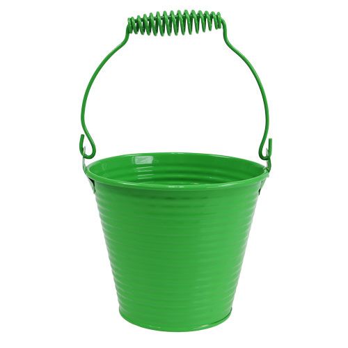 Dekorationsspand grøn Ø11cm H9,5cm