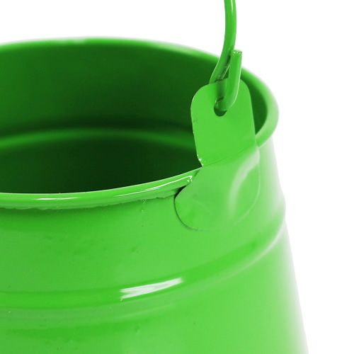 Floristik24 Blikspand til plantning af grøn Ø9cm H9,5cm