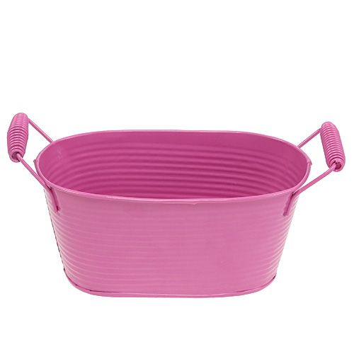Floristik24 Tinneskål oval lyserød 19,5 cm x 11 cm x 9 cm