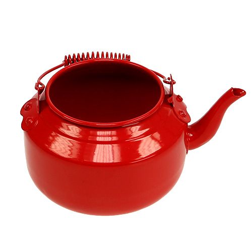 Floristik24 Tin tekande rød Ø12cm H9cm