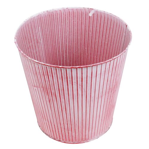 Floristik24 Tinkrukke stribet rød Ø22cm H21cm