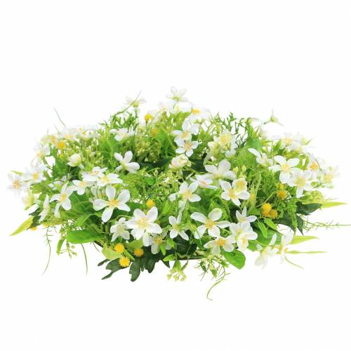 Floristik24 Kransanemone/dildgrøn, hvid Ø30cm