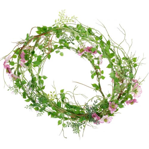 Floristik24 Blomsterguirlande pink 180cm