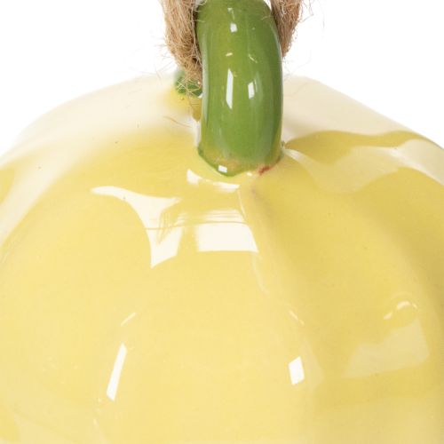 Artikel Keramiske blomstervedhæng, muntert design, blomstermønster, forårsdekoration, 9 cm, 6 stk.