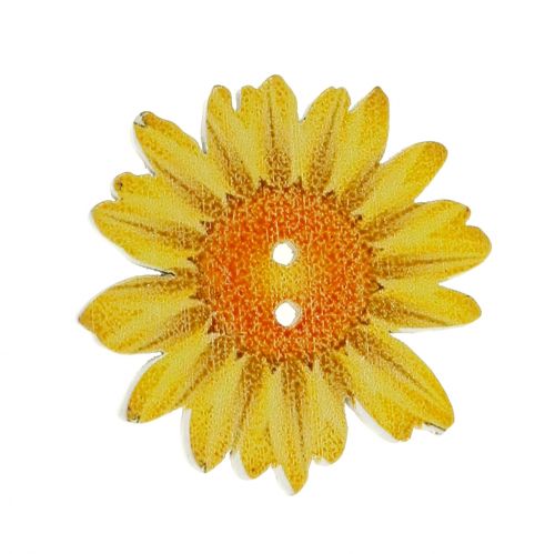 Floristik24 Blomster som knapper af træ Ø3,5cm assorteret 90stk