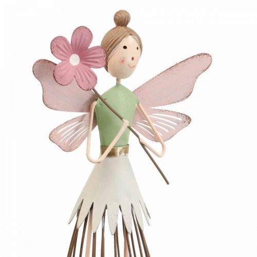 Floristik24 Blossom fairy borddekoration fjeder metal dekoration fairy pink H30cm