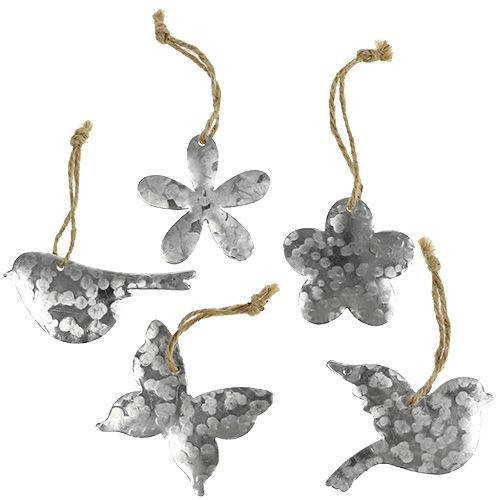 Blomstefugl sommerfugl metal 5,5 cm - 7,5 cm 15stk | Floristik24.dk
