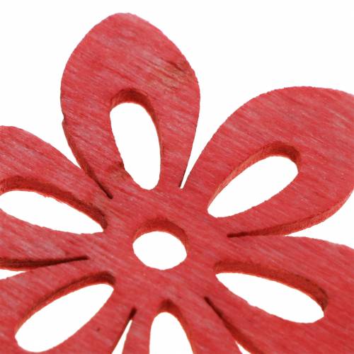 Floristik24 Scatter dekoration blomst træ orange, gul, grøn 4cm 72 stk