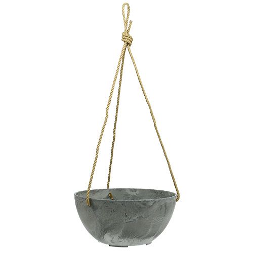 Floristik24 Blomstertængende kurv "Fiona" Ø25cm H12cm grå