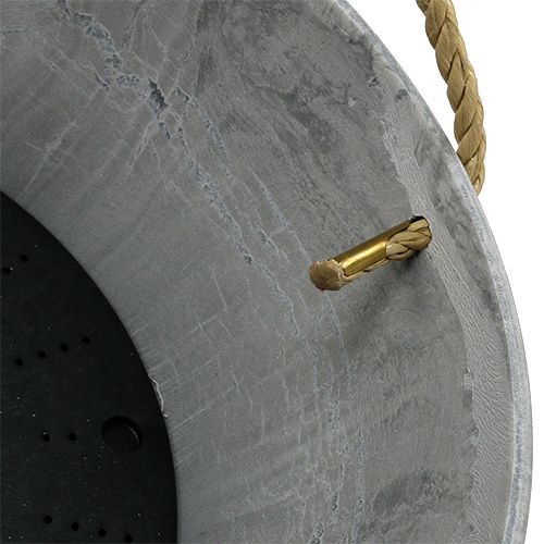 Floristik24 Blomstertængende kurv "Fiona" Ø25cm H12cm grå