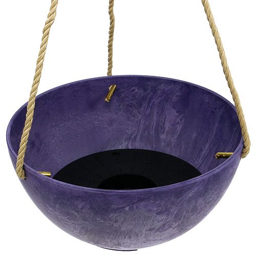Floristik24 Blomsterkurv &quot;Fiona&quot; Ø25cm H12cm lilla