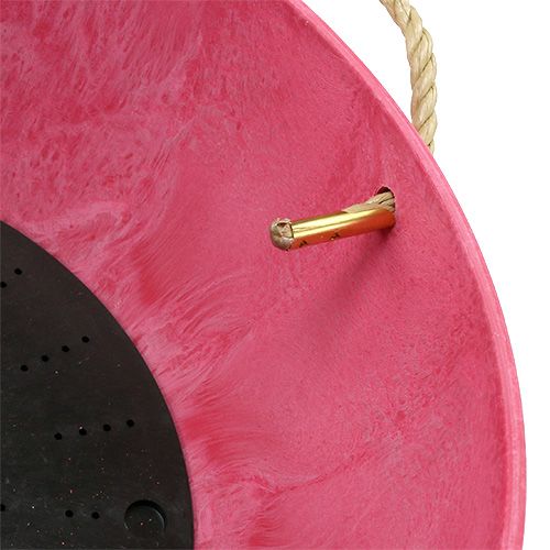 Floristik24 Blomsterkurv "Fiona" Ø25cm H12cm lyserød