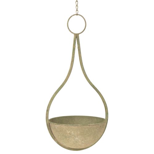 Artikel Blomsterkurv, hængekurv, metal dekoration have Ø16cm H38cm