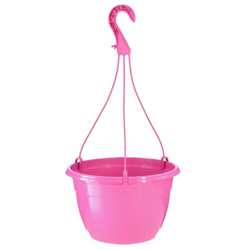 Artikel Hængekurv pink plantepotte med huller Ø25cm H50cm