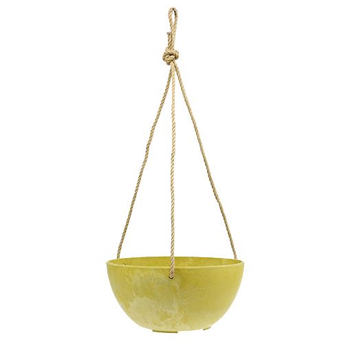 Floristik24 Hængende kurv Fiona Ø25cm H12cm Citron