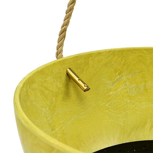 Floristik24 Hængende kurv Fiona Ø25cm H12cm Citron