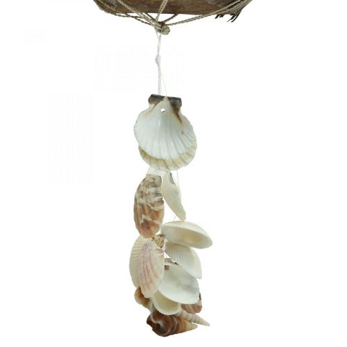 Artikel Blomsterkurv kokos maritim dekoration vindklokke natur 110cm