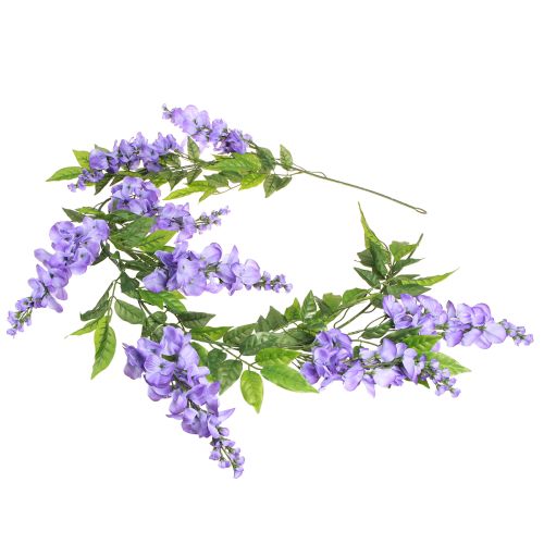 Artikel Blomsterguirlande kunstguirlande blåregn lilla grøn 155cm