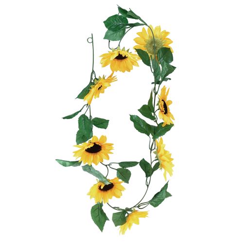 Artikel Blomsterguirlande med 8 kunstige solsikker 135cm