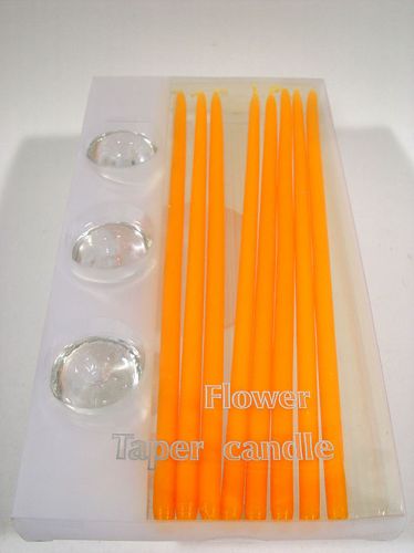 Blomsterlys mandarin stykker med 3 lysestager -