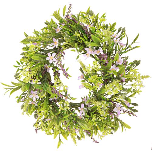 Kunstig lavendel Bach blomsterkrans Lilla Ø33cm