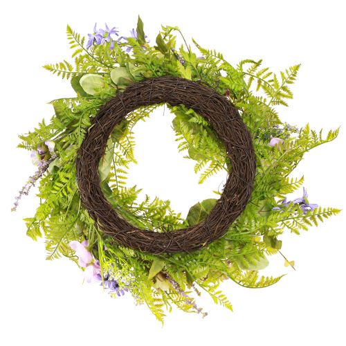Floristik24 Kunstig blomsterkrans med rankekrans farvet H13cm Ø55cm