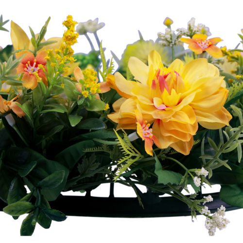 Floristik24 Dørkrans vægdekoration blomster dahlia banksia gul Ø35cm
