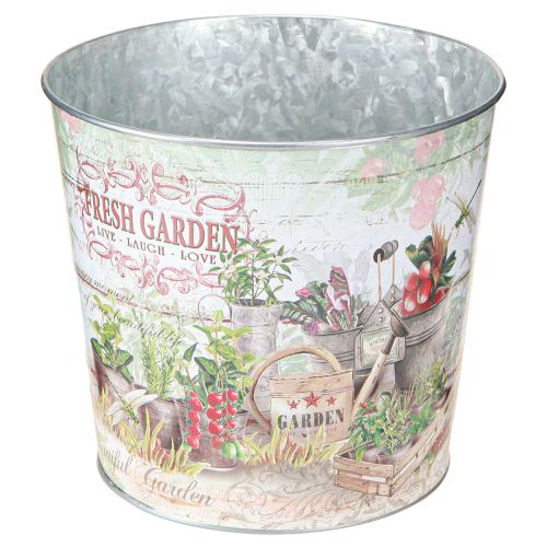 Artikel Urtepotte lille metalfarvet Fresh Garden H16cm 2stk