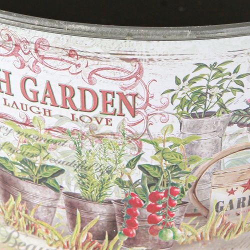Artikel Blomsterskål vintage plast Fresh Garden farverig Ø21cm 2stk
