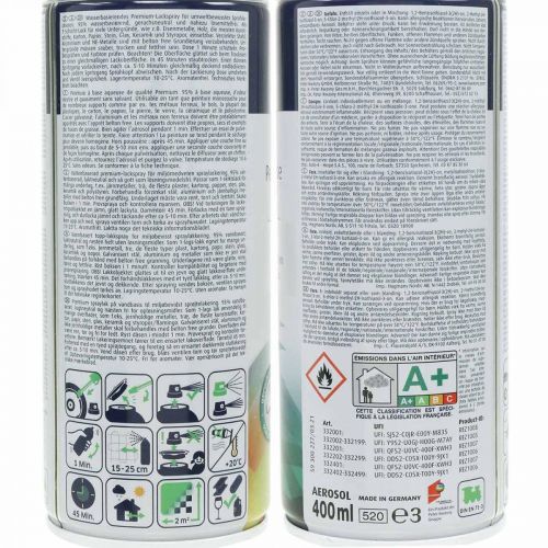 Artikel Belton fri vandbaseret maling grå højglans spray lys grå 400ml