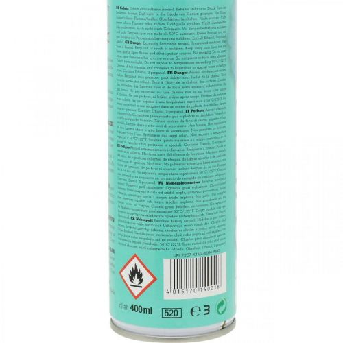 Floristik24 Blomsterspray Blomsterdekor Lyseblå Aquamarin Farvespray 400ml