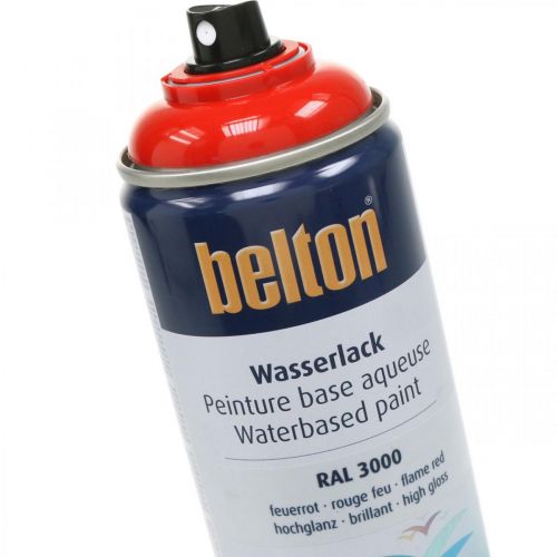 Floristik24 Belton fri vandlak rød højglans farve spray brand rød 400ml