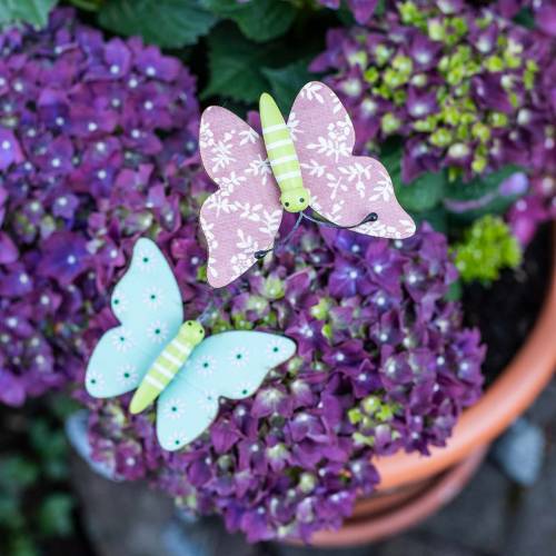 Artikel Blomsterstift sommerfugltræ 18cm 12stk